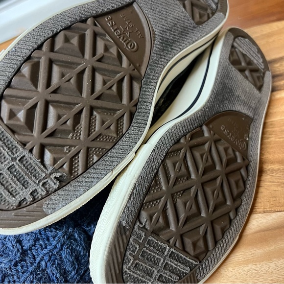 Converse Chuck Taylor All Star Ox sneakers black/grey/gold woven Women’s Size 9 - Picture 9 of 16